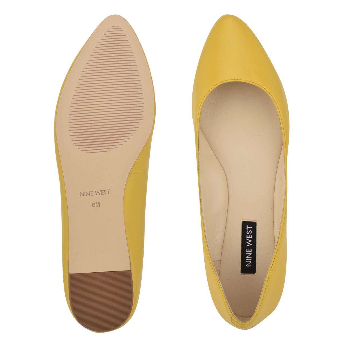 Nine West Speakup Almond Puntera Amarillo | 8752NQKLU