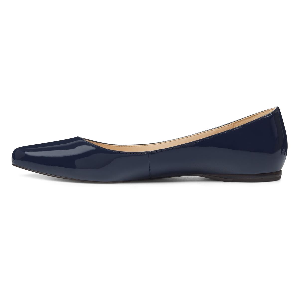 Nine West Speakup Almond Puntera Azul Marino | 7325RBMZQ