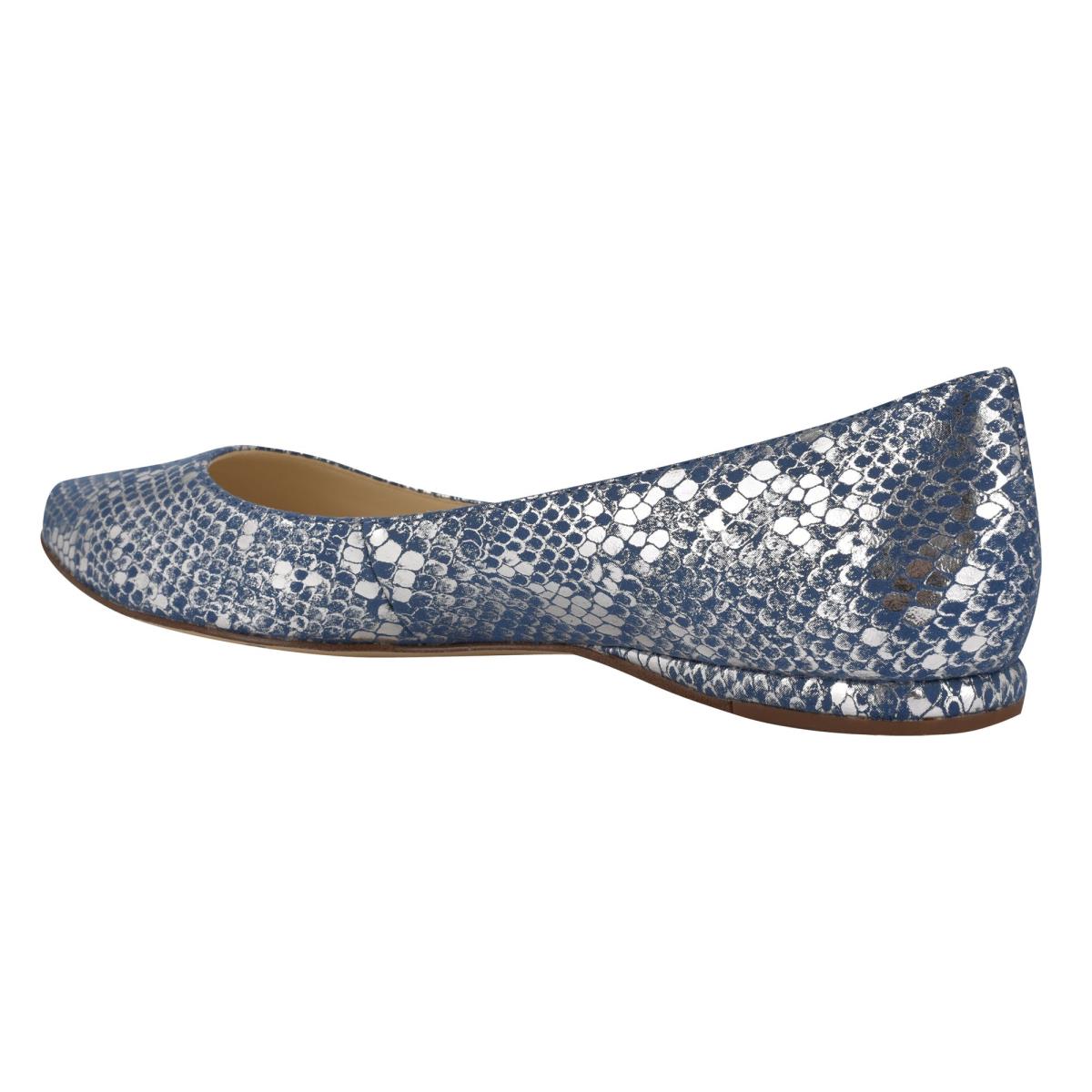 Nine West Speakup Almond Puntera Azules Serpent | 1389XQSVM