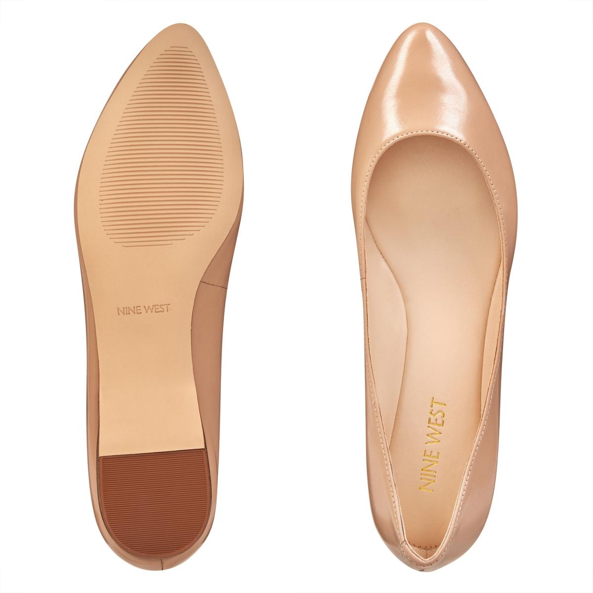 Nine West Speakup Almond Puntera Beige | 7605ARKOB