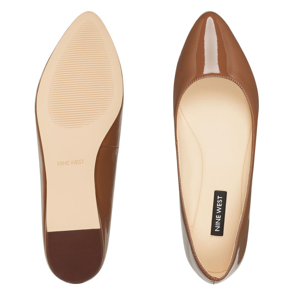 Nine West Speakup Almond Puntera Beige Oscuro | 0412YFKSL