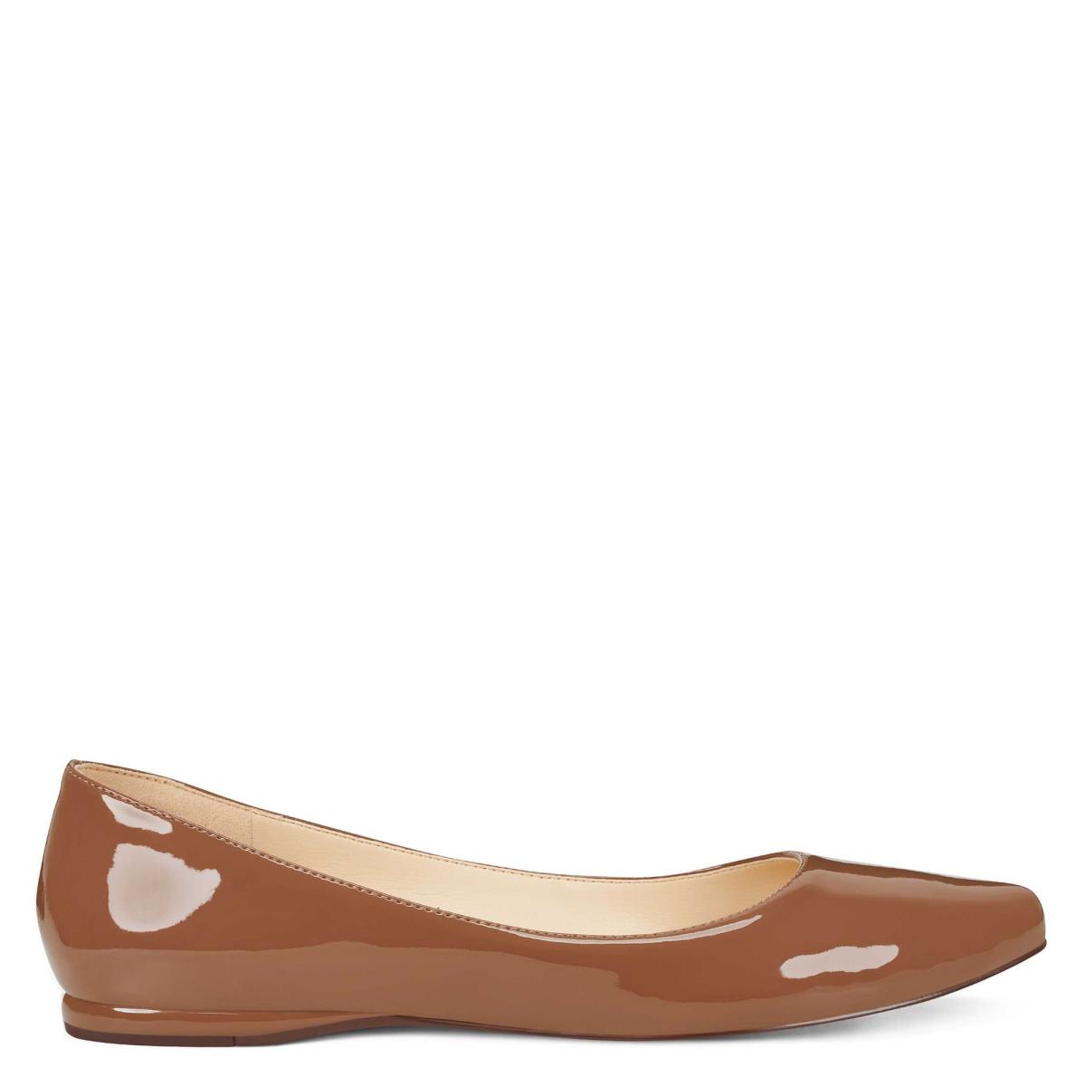 Nine West Speakup Almond Puntera Beige Oscuro | 0412YFKSL