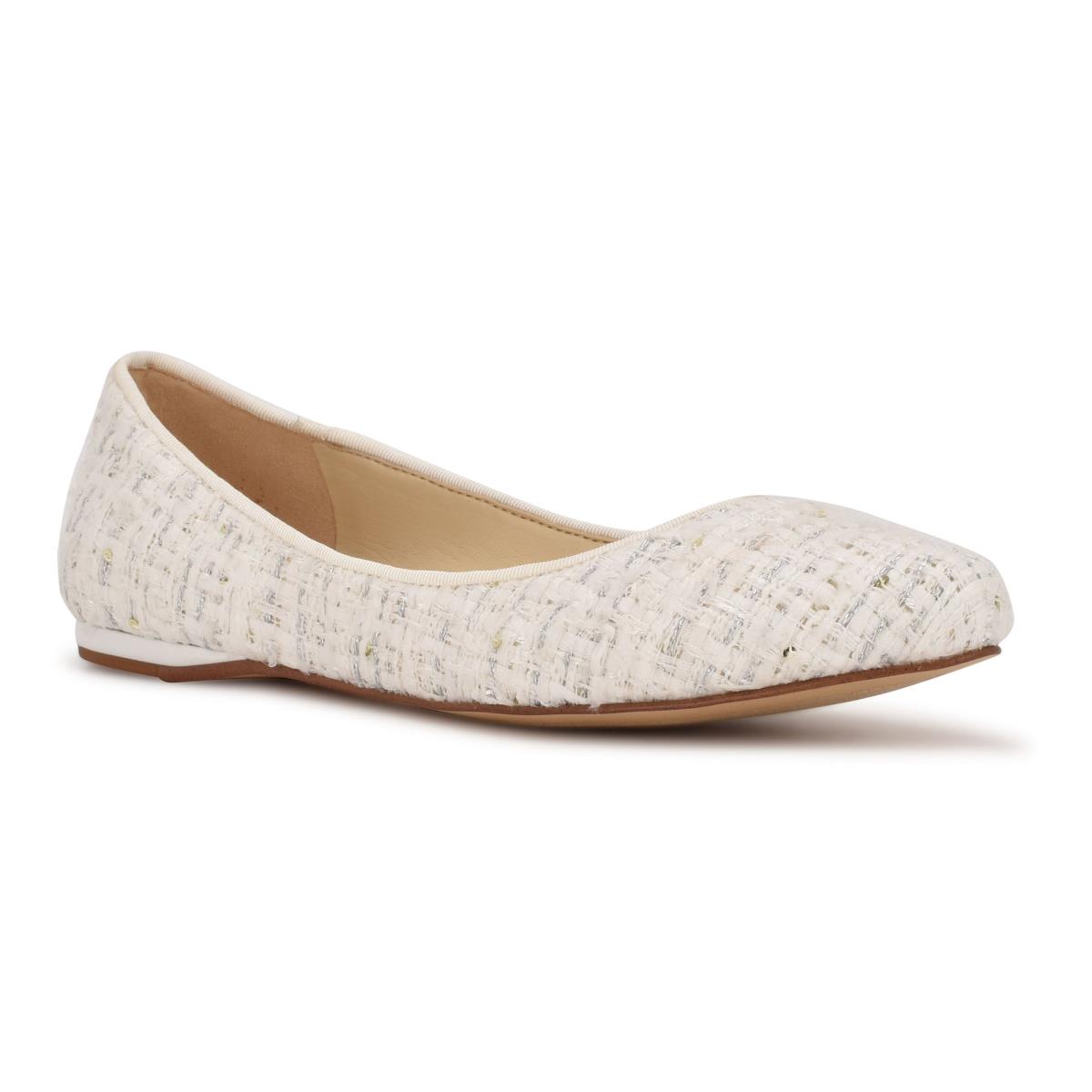 Nine West Speakup Almond Puntera Blancas | 6980EMCQD