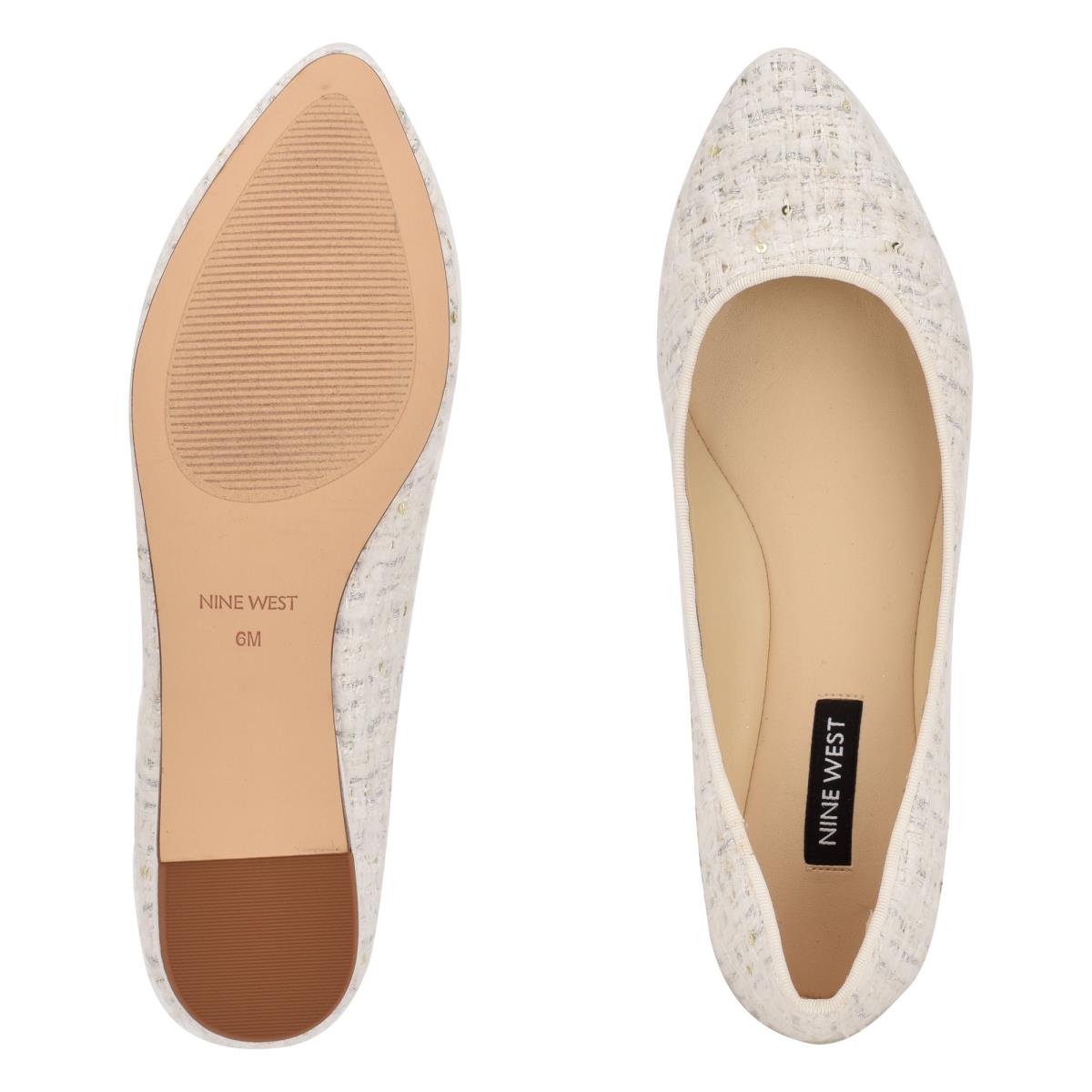 Nine West Speakup Almond Puntera Blancas | 6980EMCQD