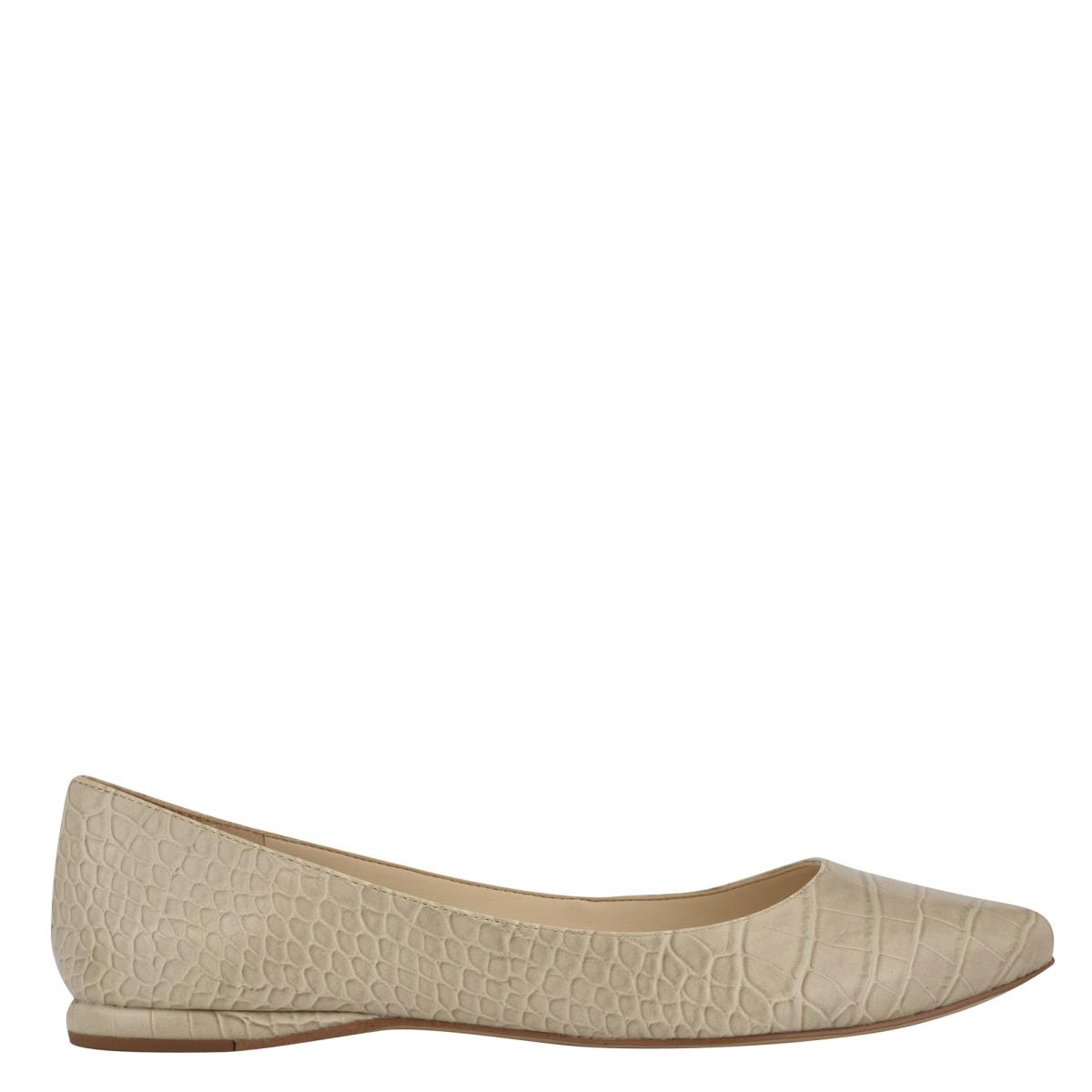 Nine West Speakup Almond Puntera Gris Serpent | 8410AUHOL