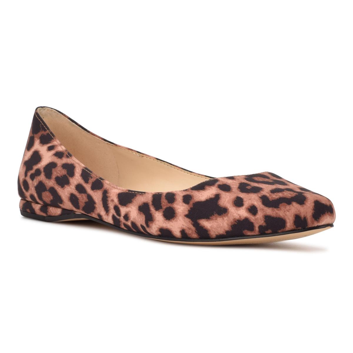 Nine West Speakup Almond Puntera Leopardo | 9841MKWZO