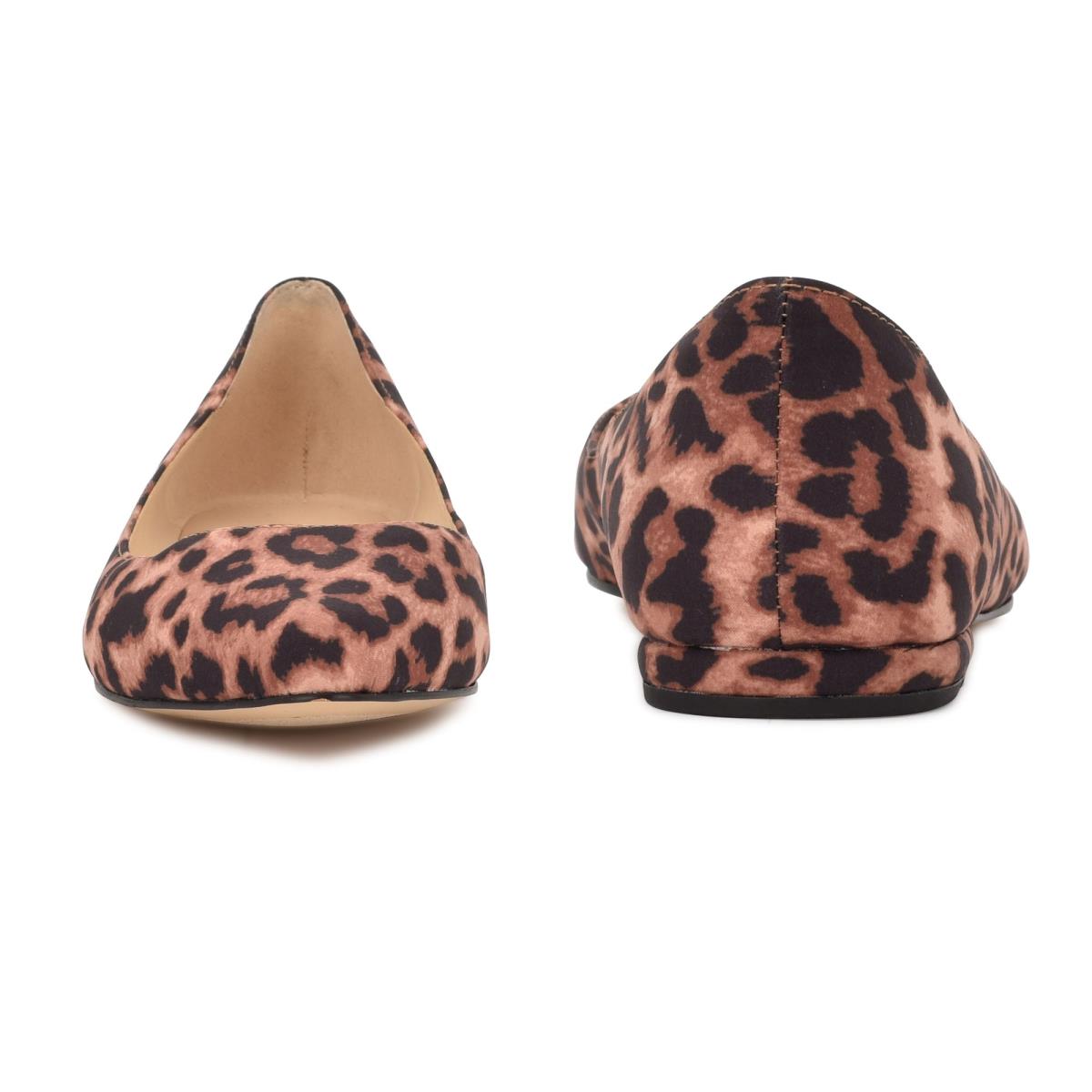 Nine West Speakup Almond Puntera Leopardo | 9841MKWZO