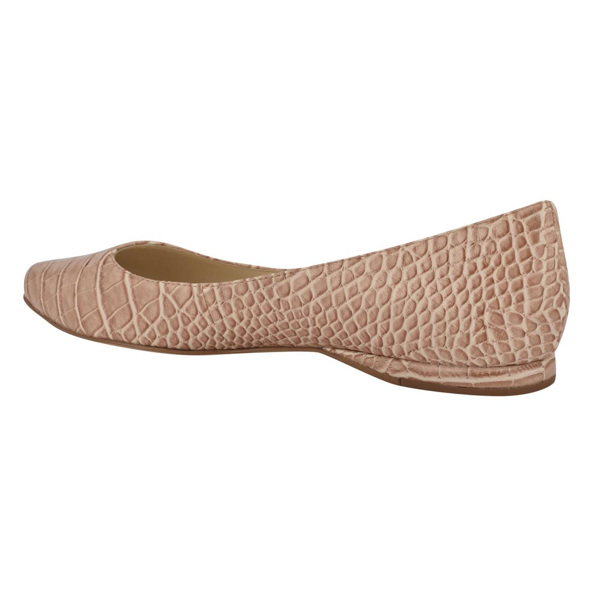 Nine West Speakup Almond Puntera Rosas Serpent | 9421UTVMS