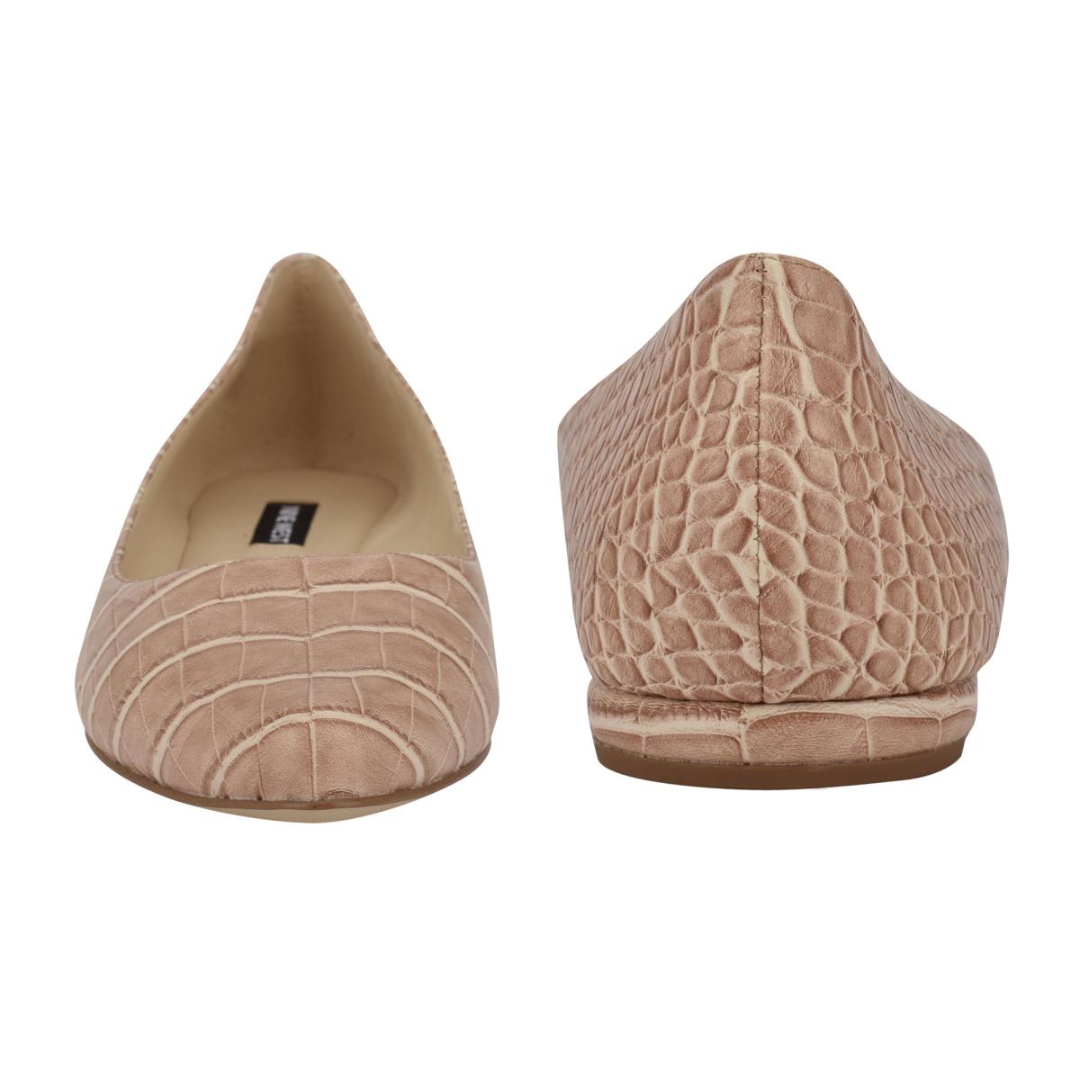 Nine West Speakup Almond Puntera Rosas Serpent | 9421UTVMS