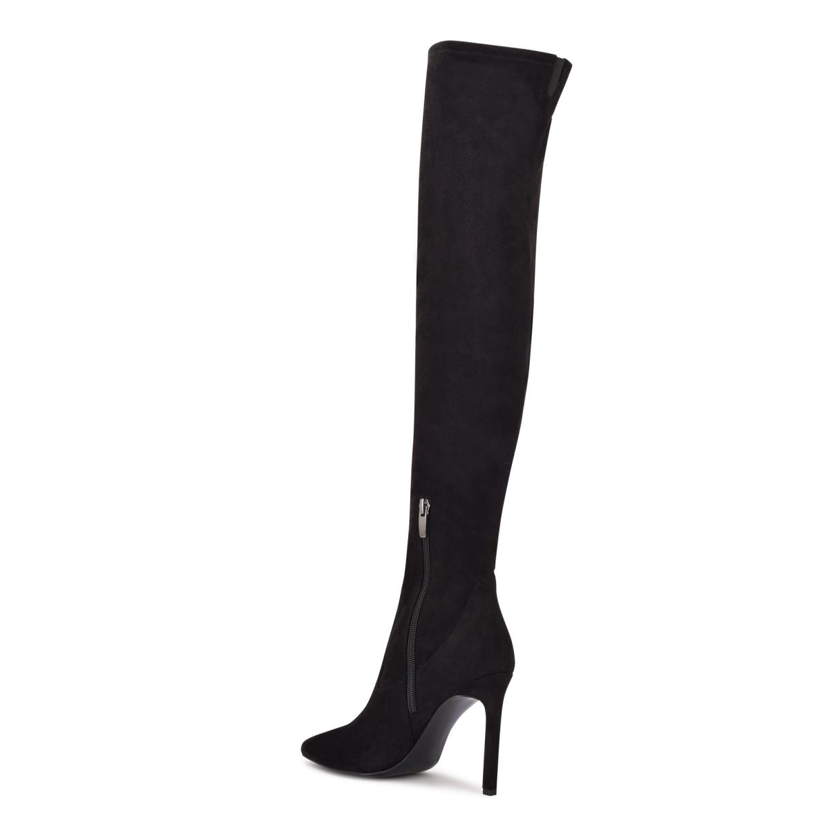 Nine West Tacy Over The Knee Negras | 4628RUCMN