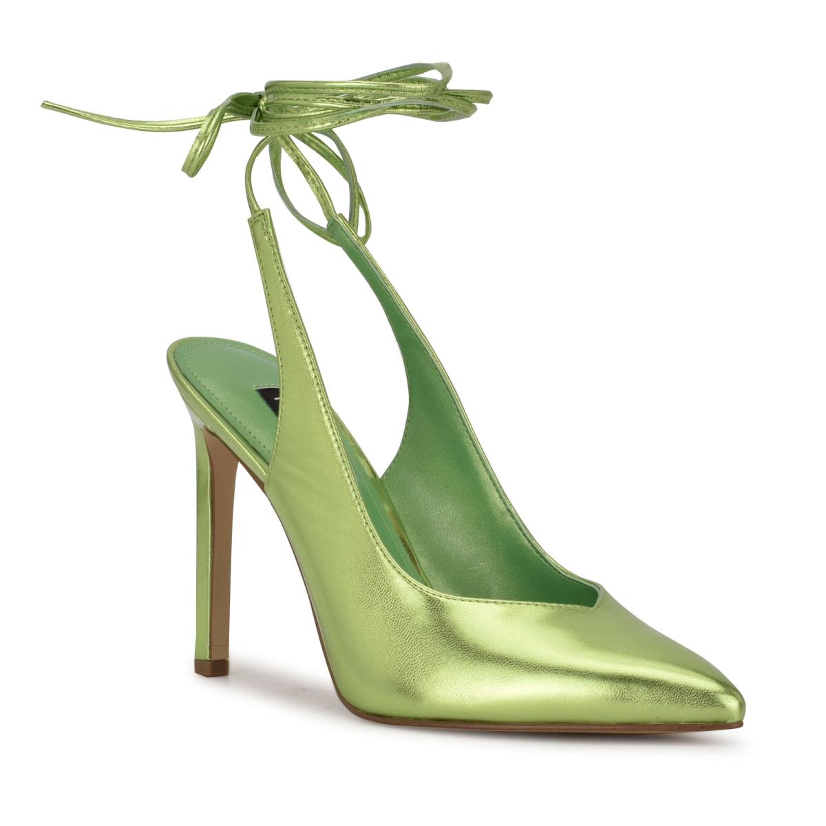 Nine West Talon Ankle Wrap Vestido Verde | 9573VROMP