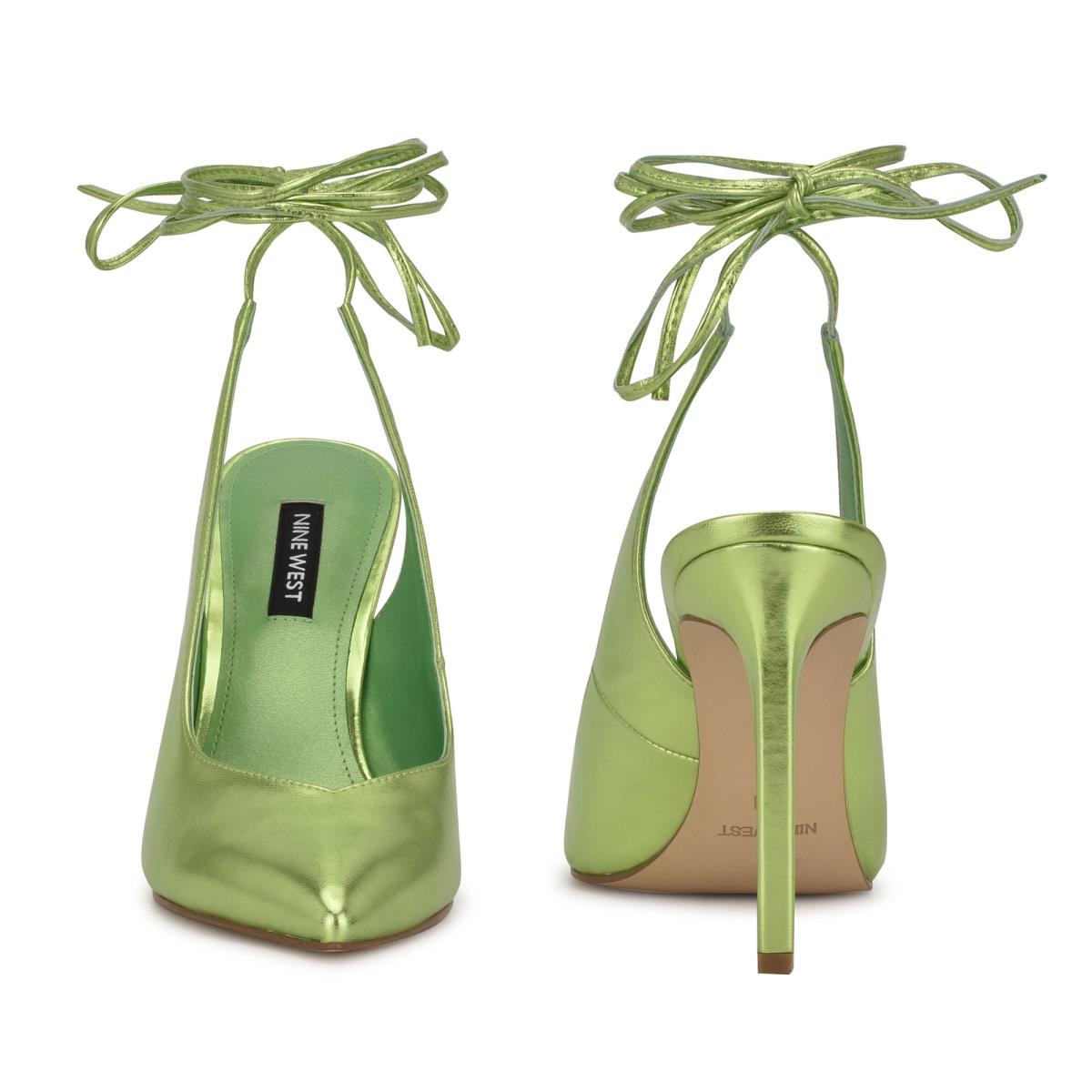 Nine West Talon Ankle Wrap Vestido Verde | 9573VROMP