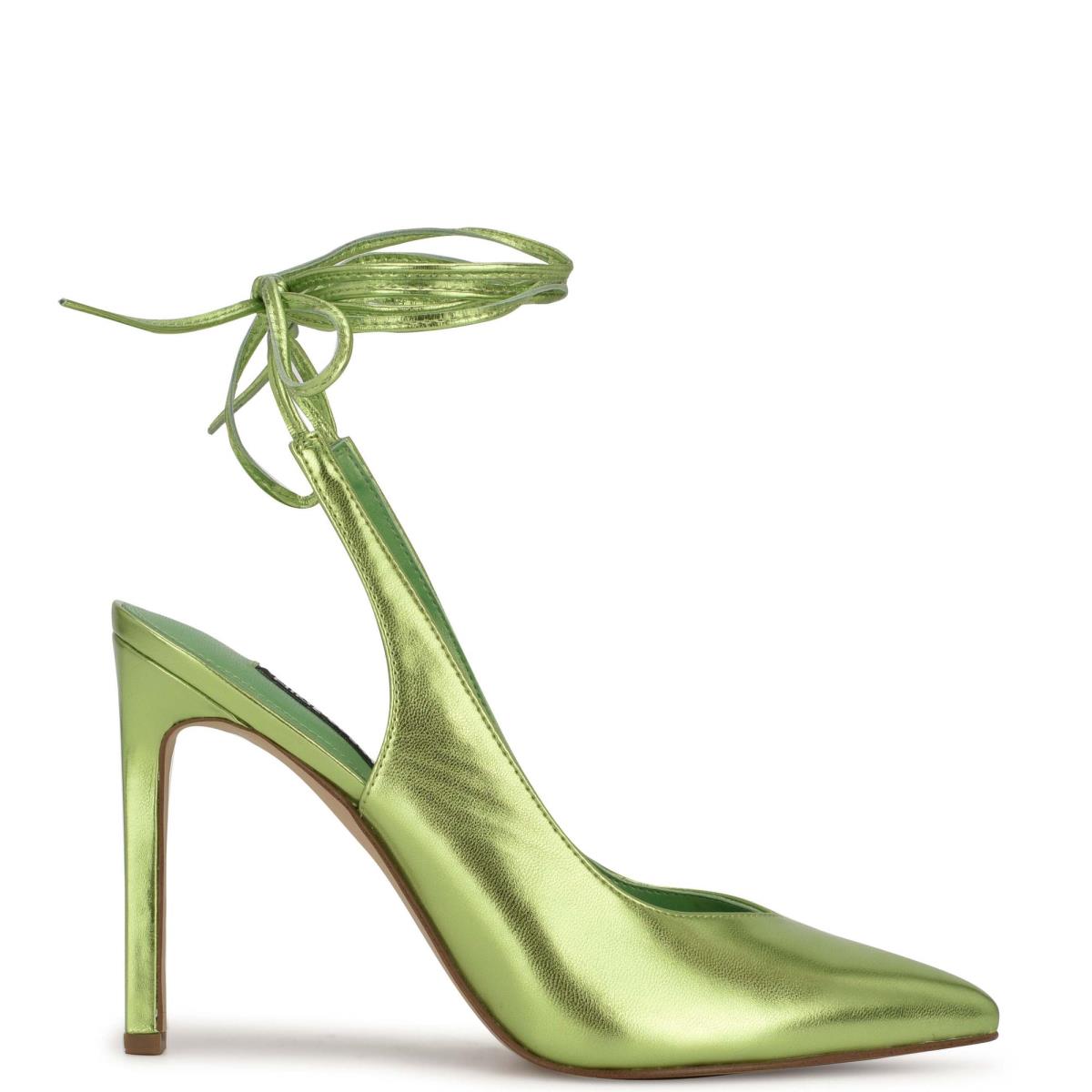 Nine West Talon Ankle Wrap Vestido Verde | 9573VROMP