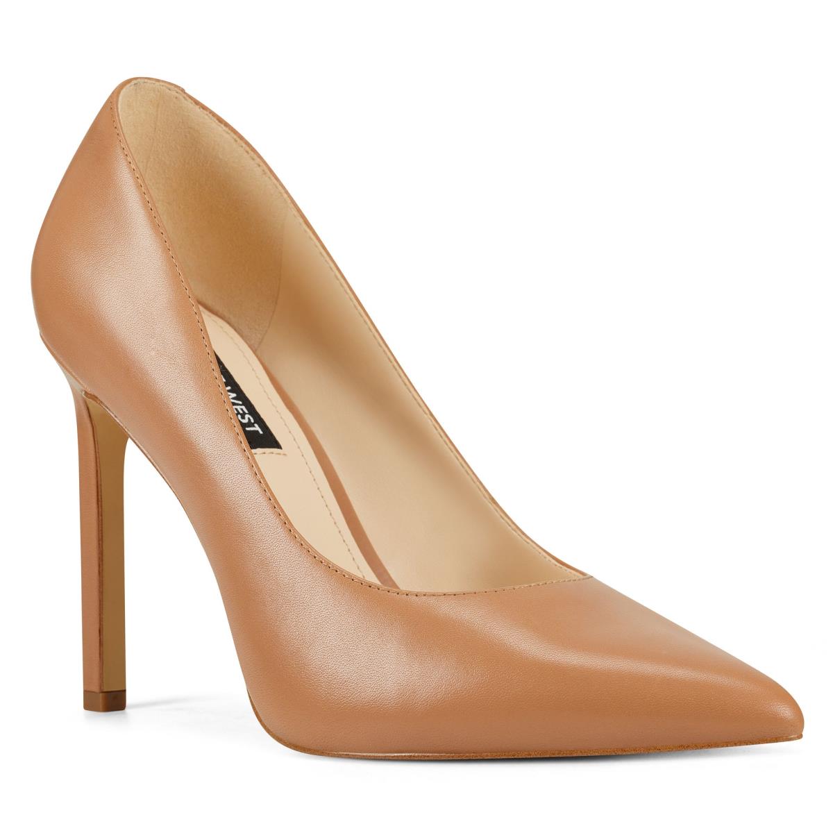 Nine West Tatiana Pointy Puntera Beige | 6981MGZQV