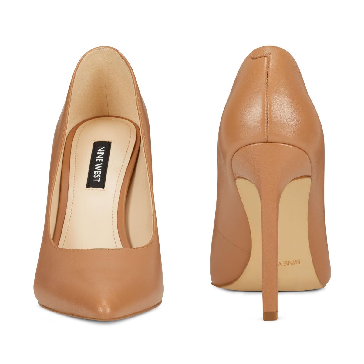 Nine West Tatiana Pointy Puntera Beige | 6981MGZQV