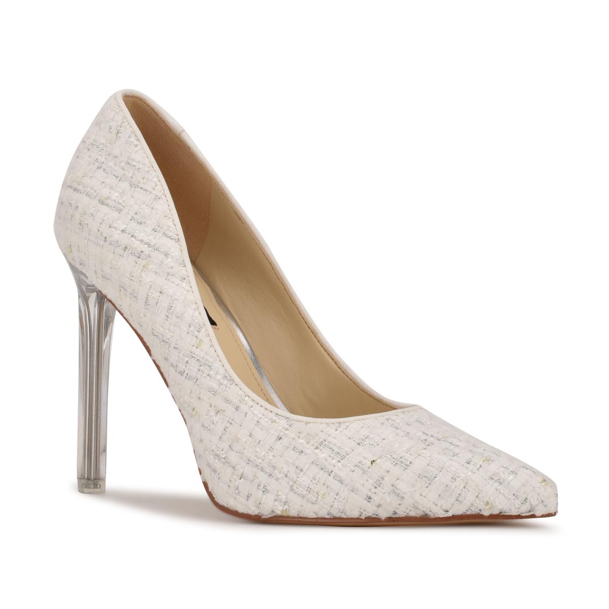 Nine West Tatiana Pointy Puntera Blancas | 0926VPMHE