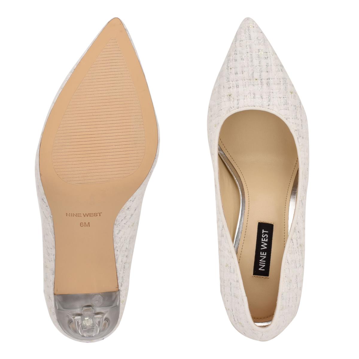 Nine West Tatiana Pointy Puntera Blancas | 0926VPMHE