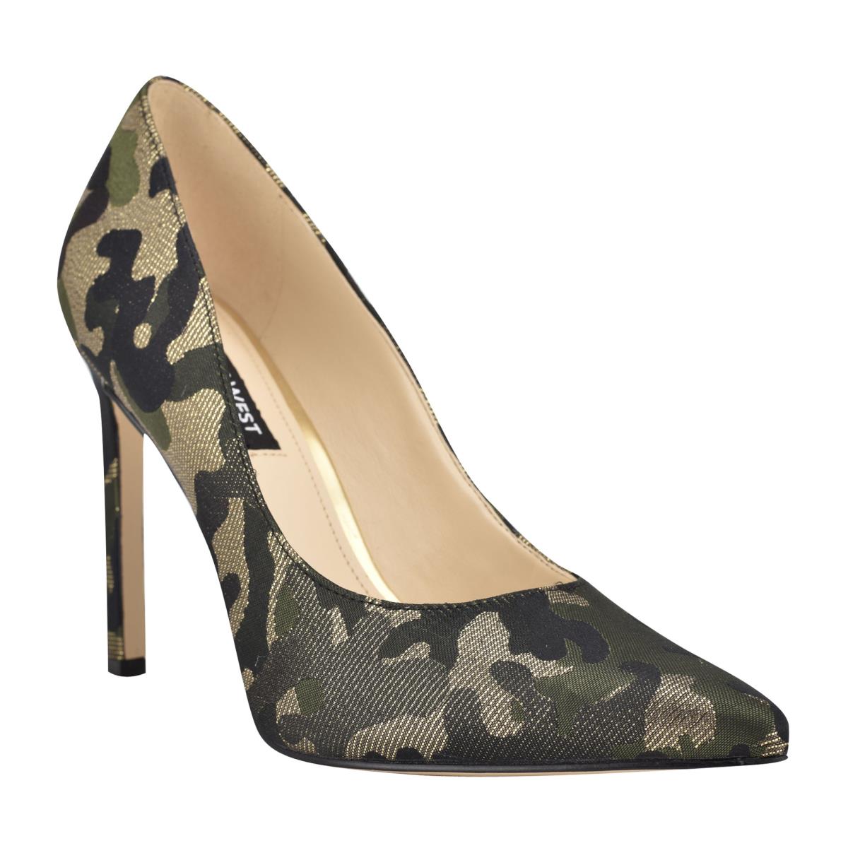 Nine West Tatiana Pointy Puntera Camuflaje | 6935GMWKQ