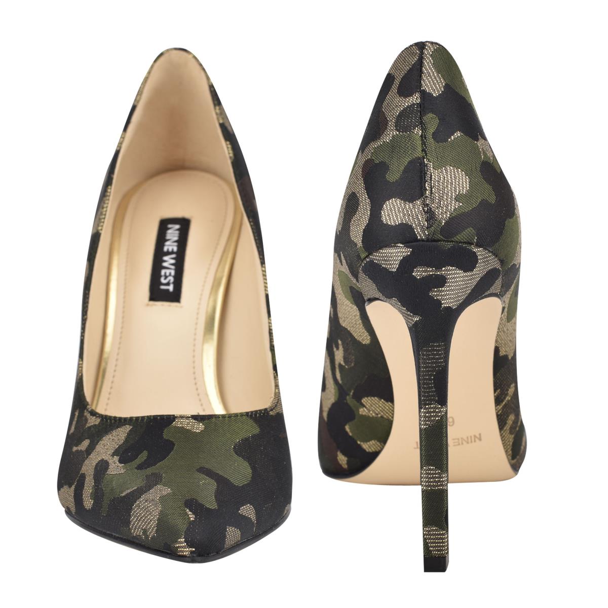 Nine West Tatiana Pointy Puntera Camuflaje | 6935GMWKQ