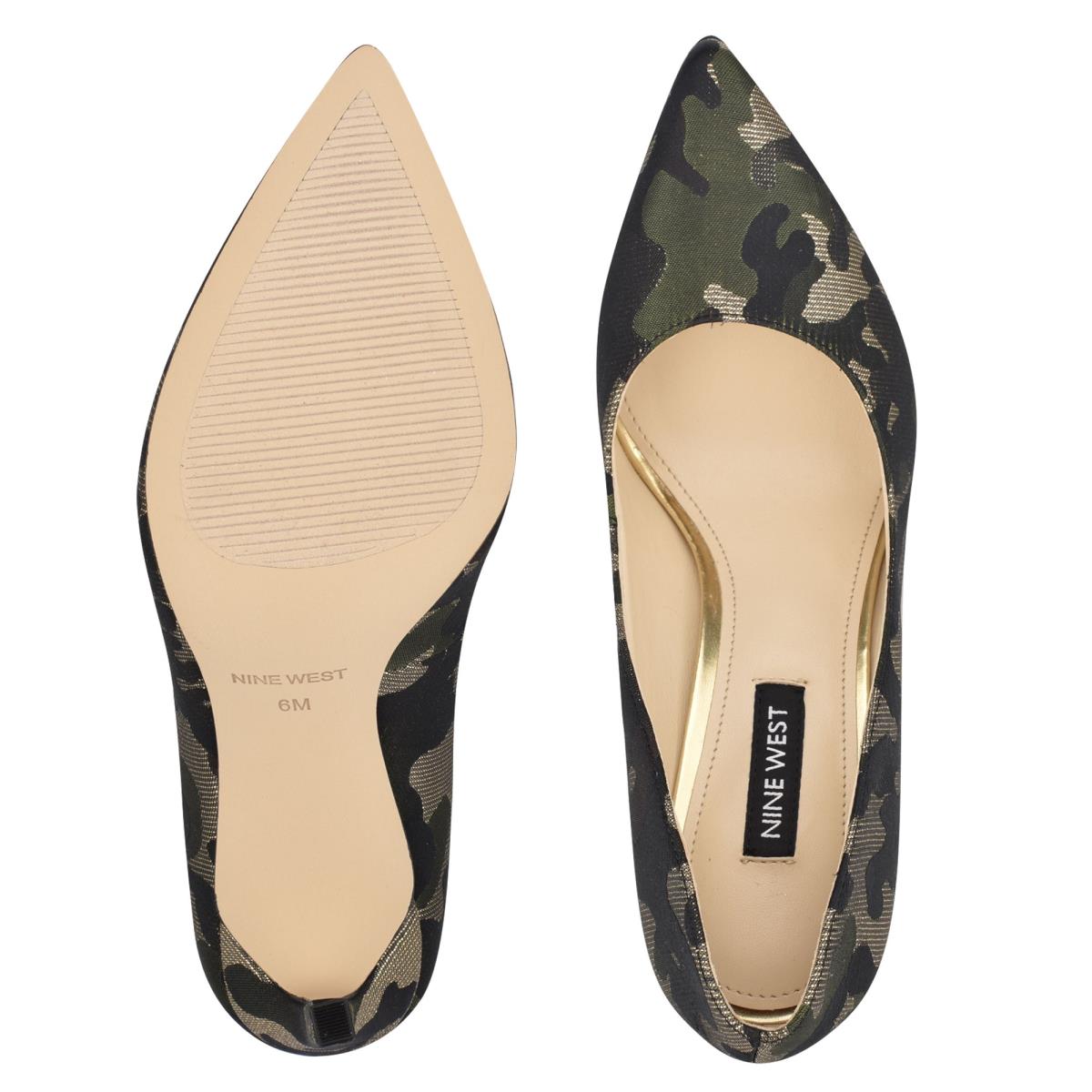 Nine West Tatiana Pointy Puntera Camuflaje | 6935GMWKQ