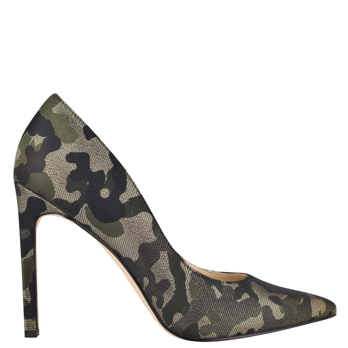 Nine West Tatiana Pointy Puntera Camuflaje | 6935GMWKQ