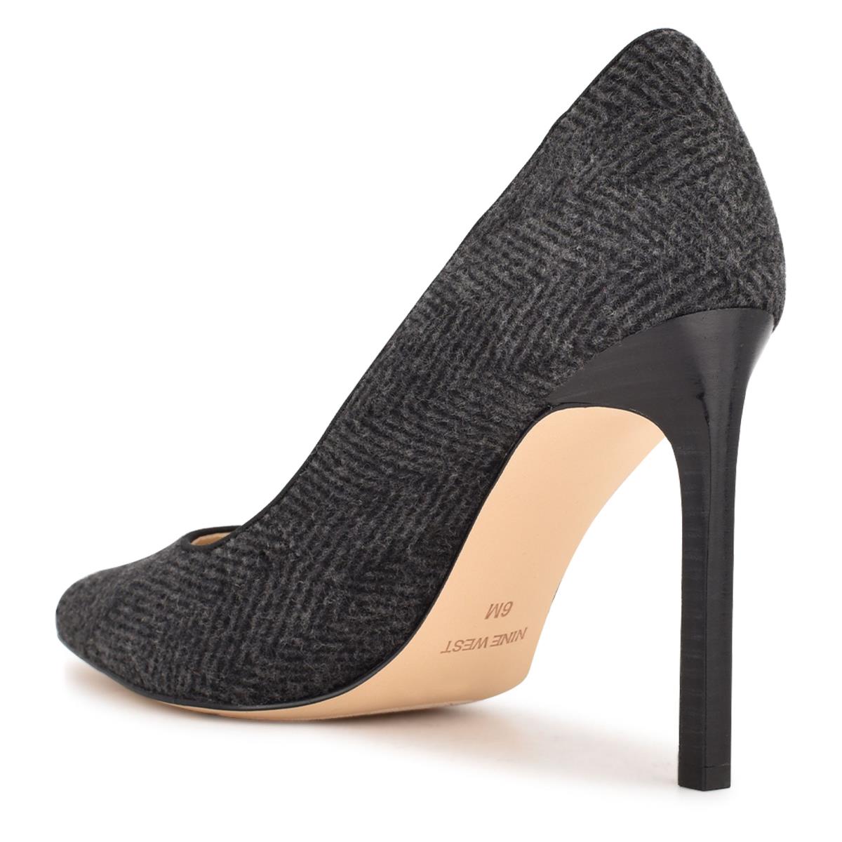 Nine West Tatiana Pointy Puntera Gris Oscuro | 1740OYCQM