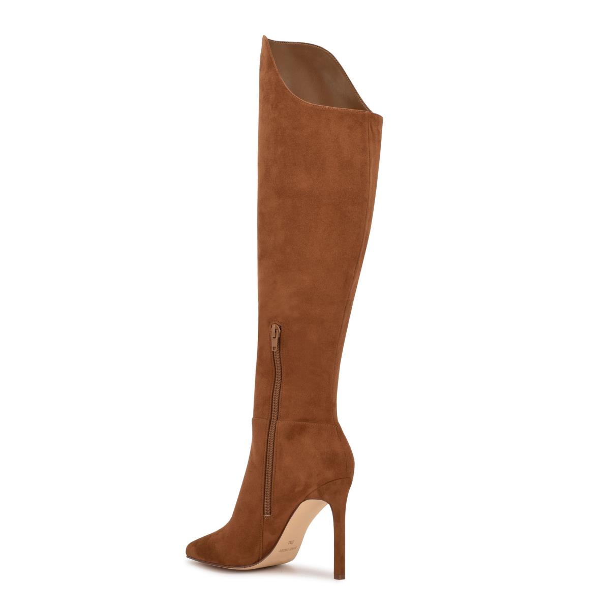 Nine West Teleena Anchos Calf Marrones | 5932AZKQE