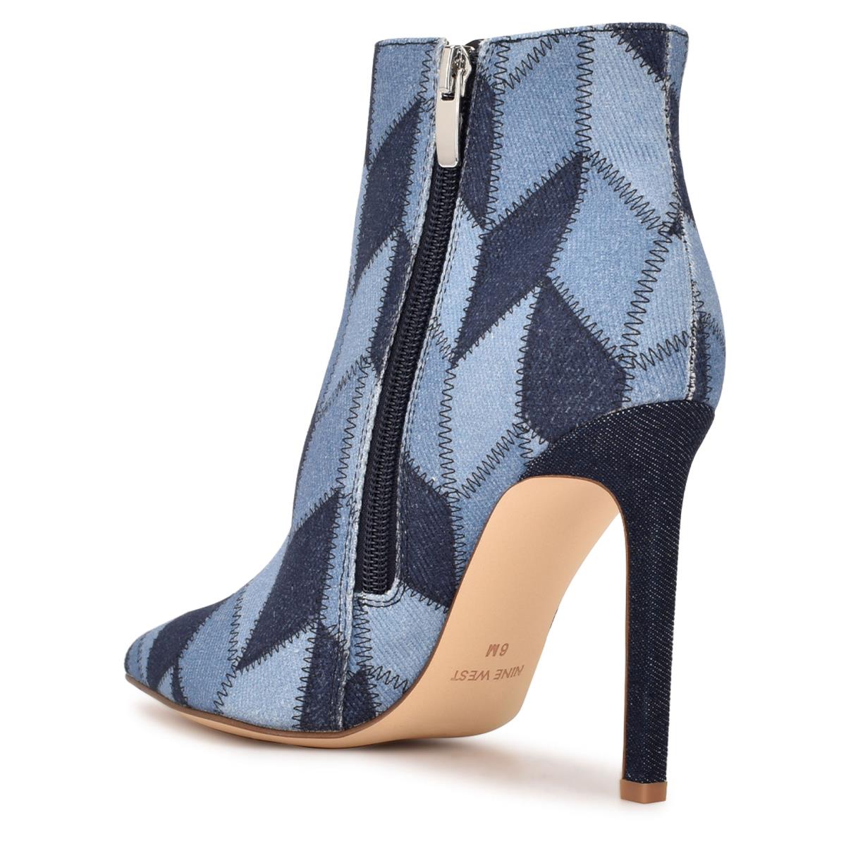 Nine West Tennon Vestido Bootie Azules | 9875PQFWY