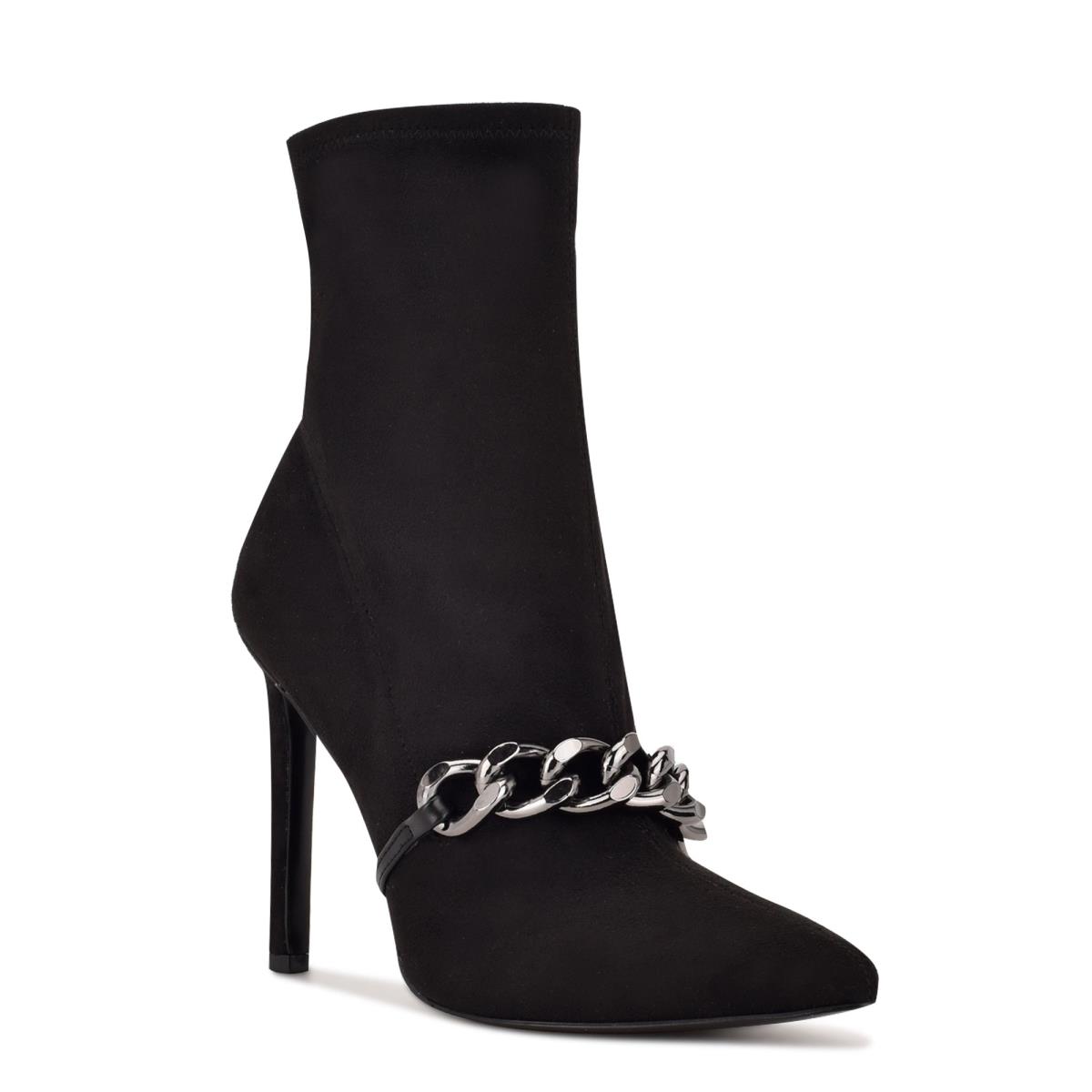 Nine West Timbaa Vestido Bootie Negras | 0826GZVOM