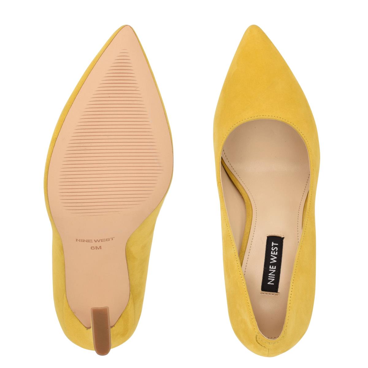 Nine West Trendz Pointy Puntera Amarillo | 8547BUXKC