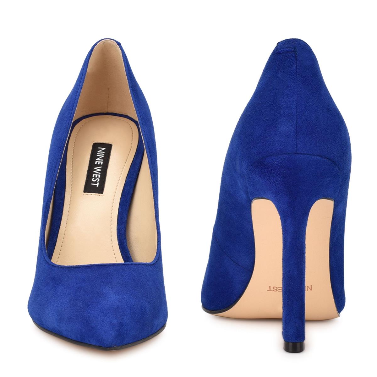 Nine West Trendz Pointy Puntera Azules Oscuro | 3269QOIPC