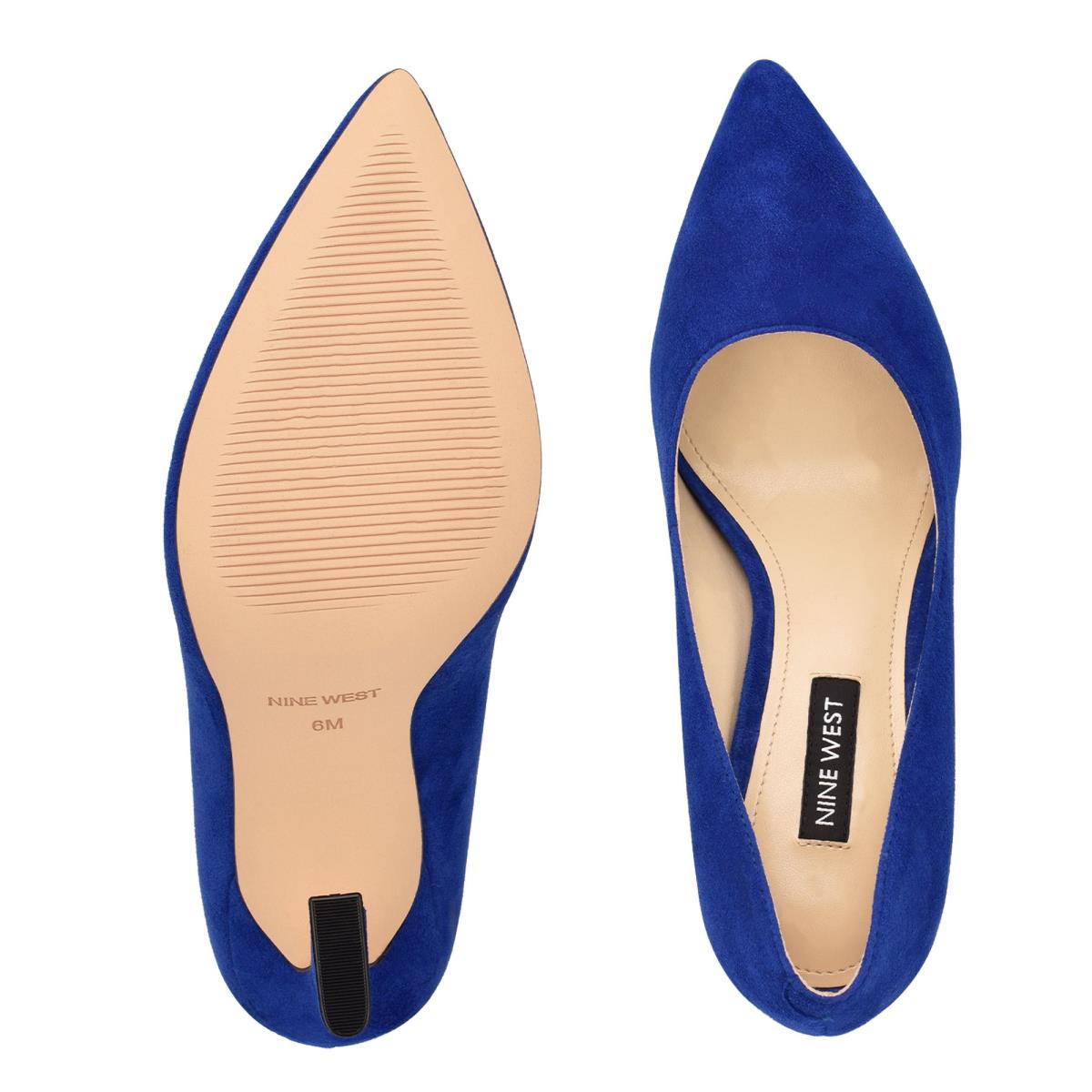 Nine West Trendz Pointy Puntera Azules Oscuro | 3269QOIPC