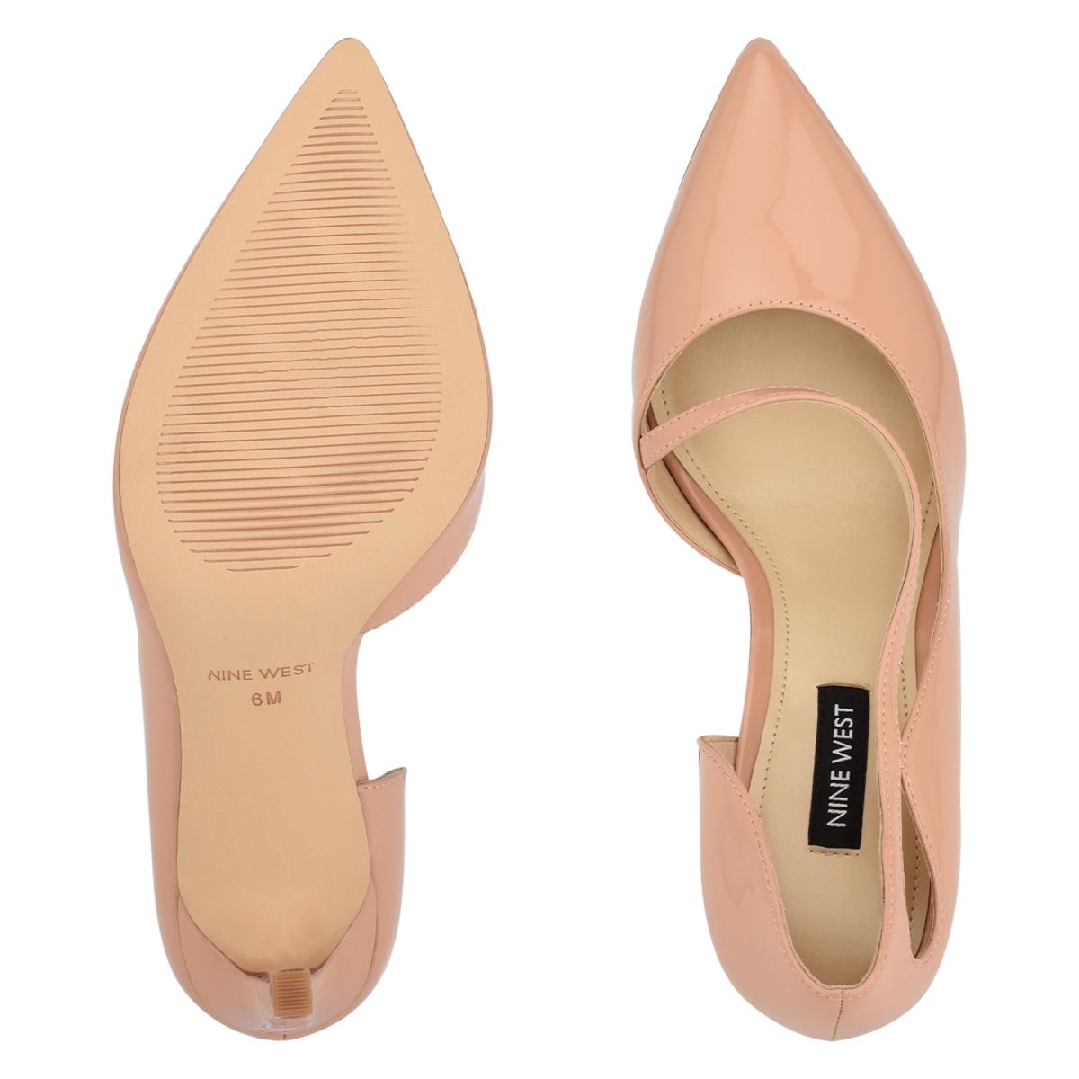 Nine West Twirl Pointy Puntera Beige | 9728RQGAC