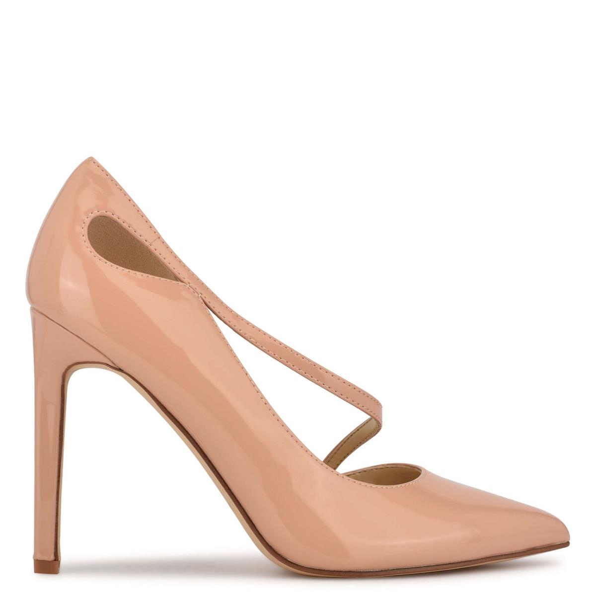 Nine West Twirl Pointy Puntera Beige | 9728RQGAC