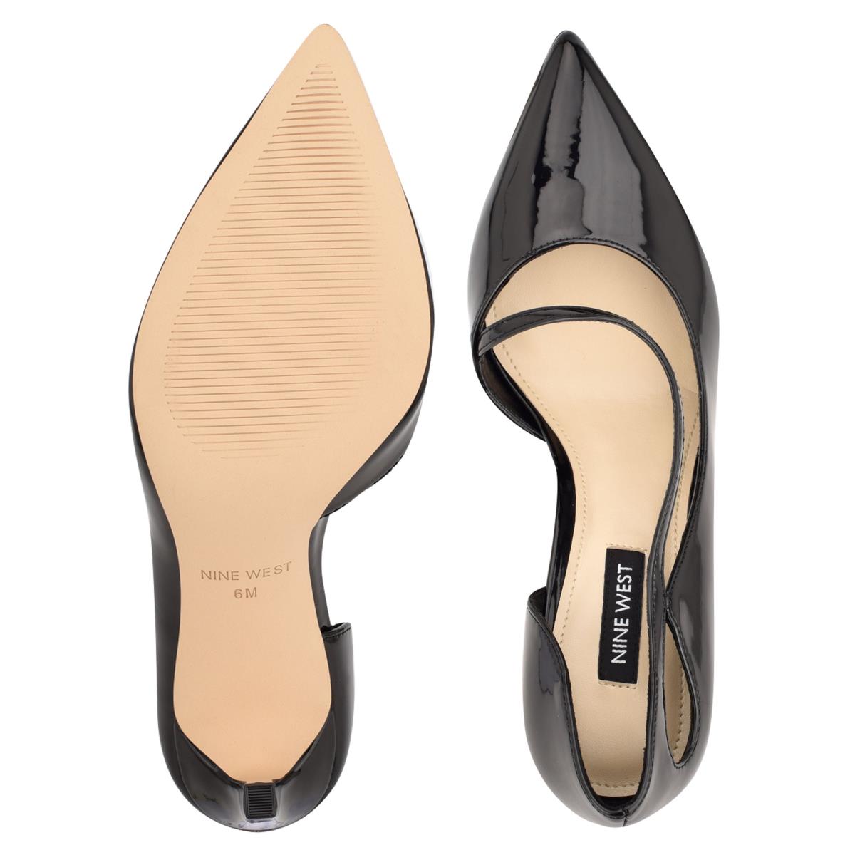 Nine West Twirl Pointy Puntera Negras | 5231MNABZ