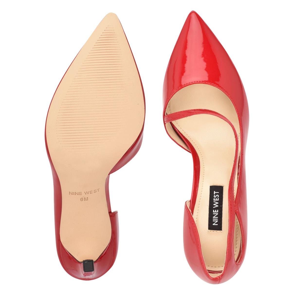 Nine West Twirl Pointy Puntera Rojas | 0347QCMAD