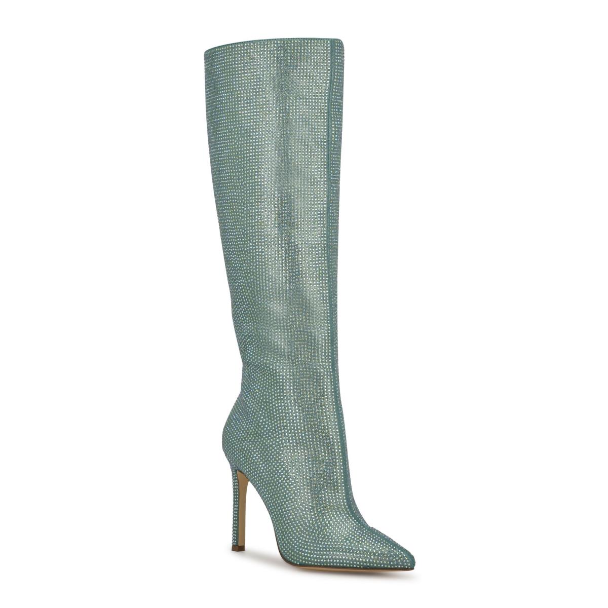 Nine West Tysh Rhinestone Verde Claro | 5829CHLGE