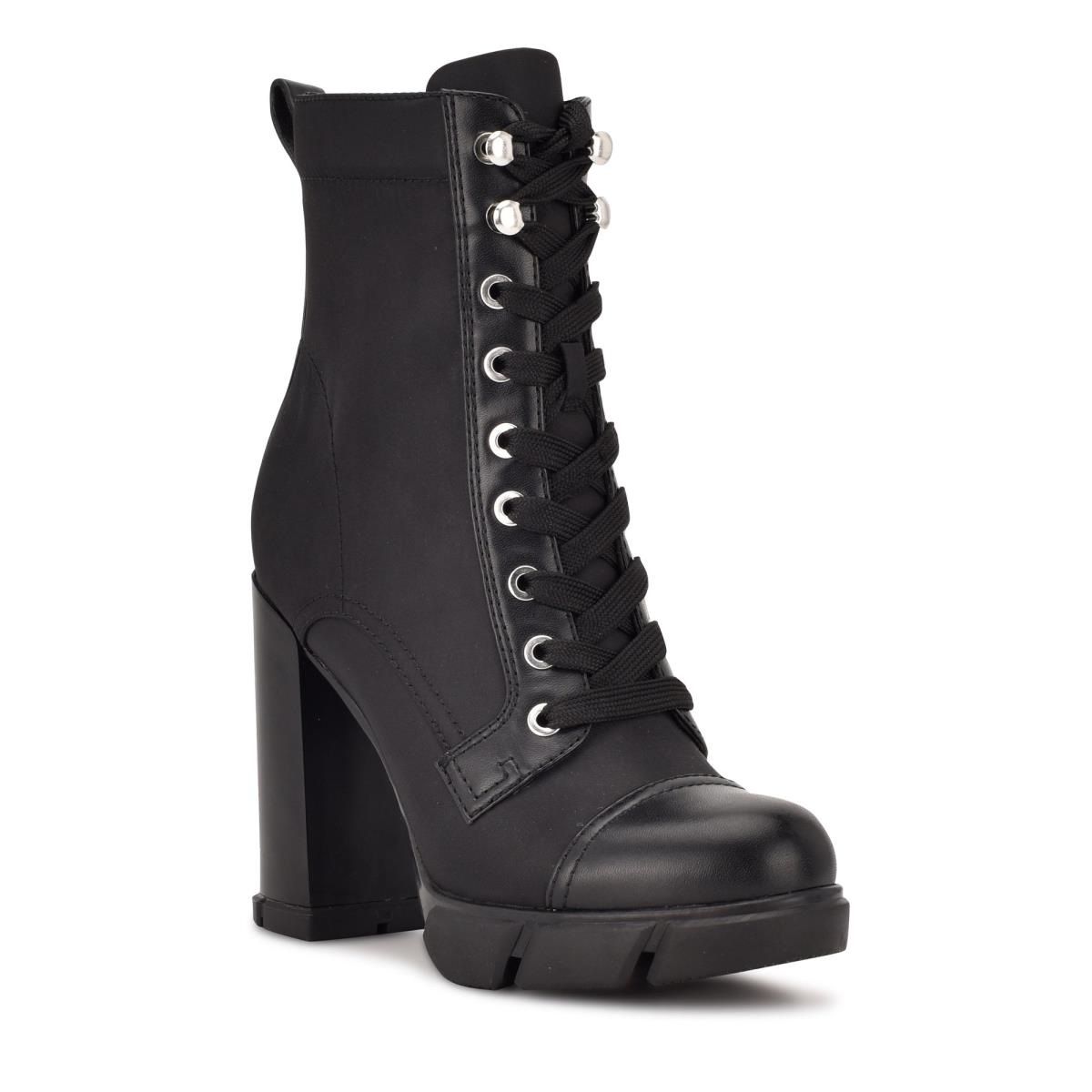 Nine West Vega Tacón Negras | 7602YAFJS