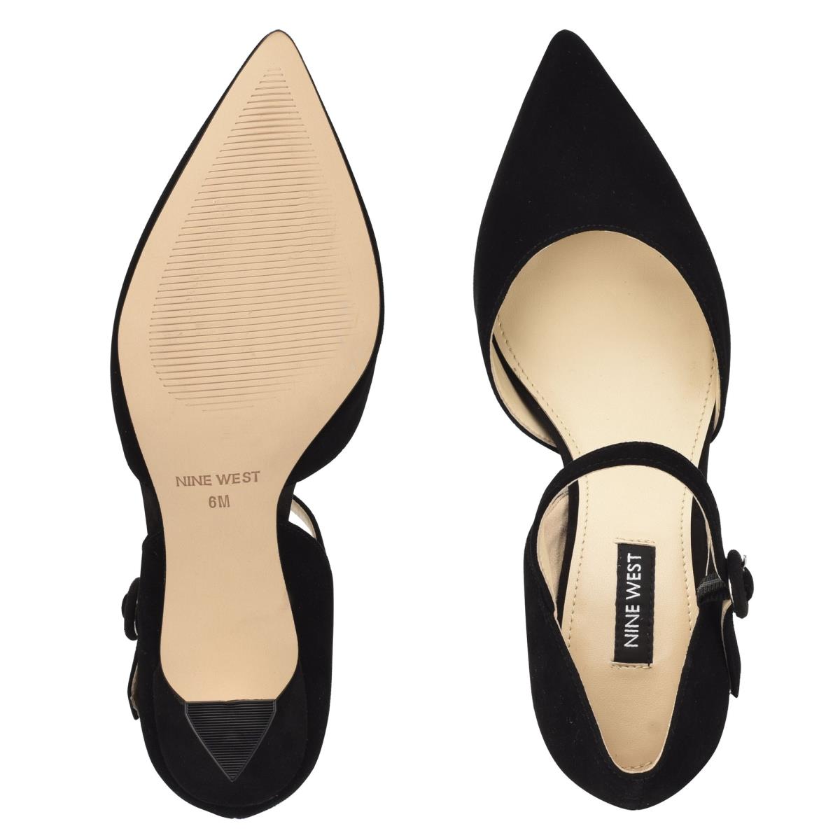 Nine West Wanah Pointy Puntera Negras | 2738MPDLG