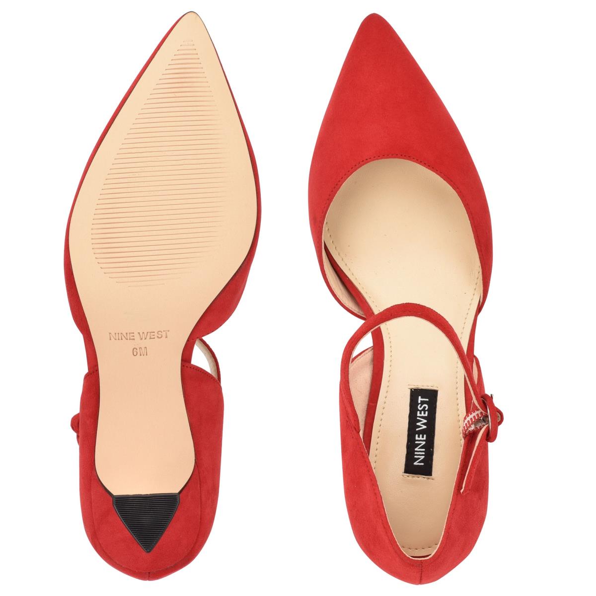 Nine West Wanah Pointy Puntera Rojas | 5093FZLWB