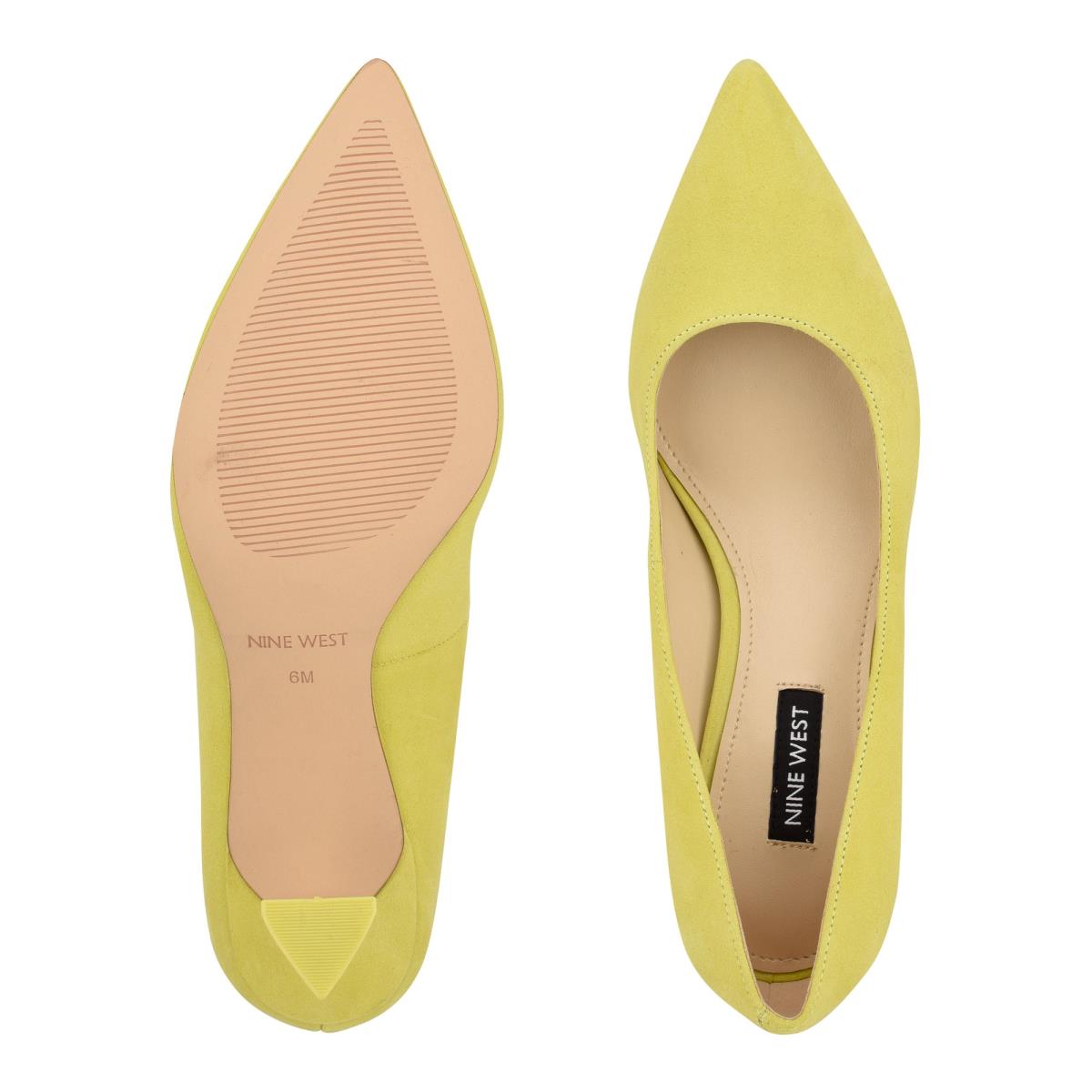 Nine West Workin Pointy Puntera Amarillo | 9481JKFCQ