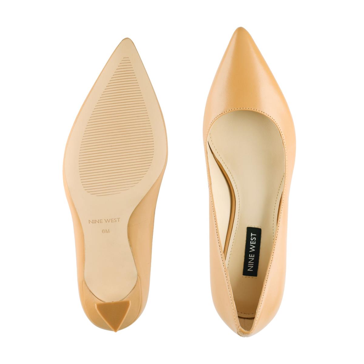 Nine West Workin Pointy Puntera Beige | 9238HZSBI