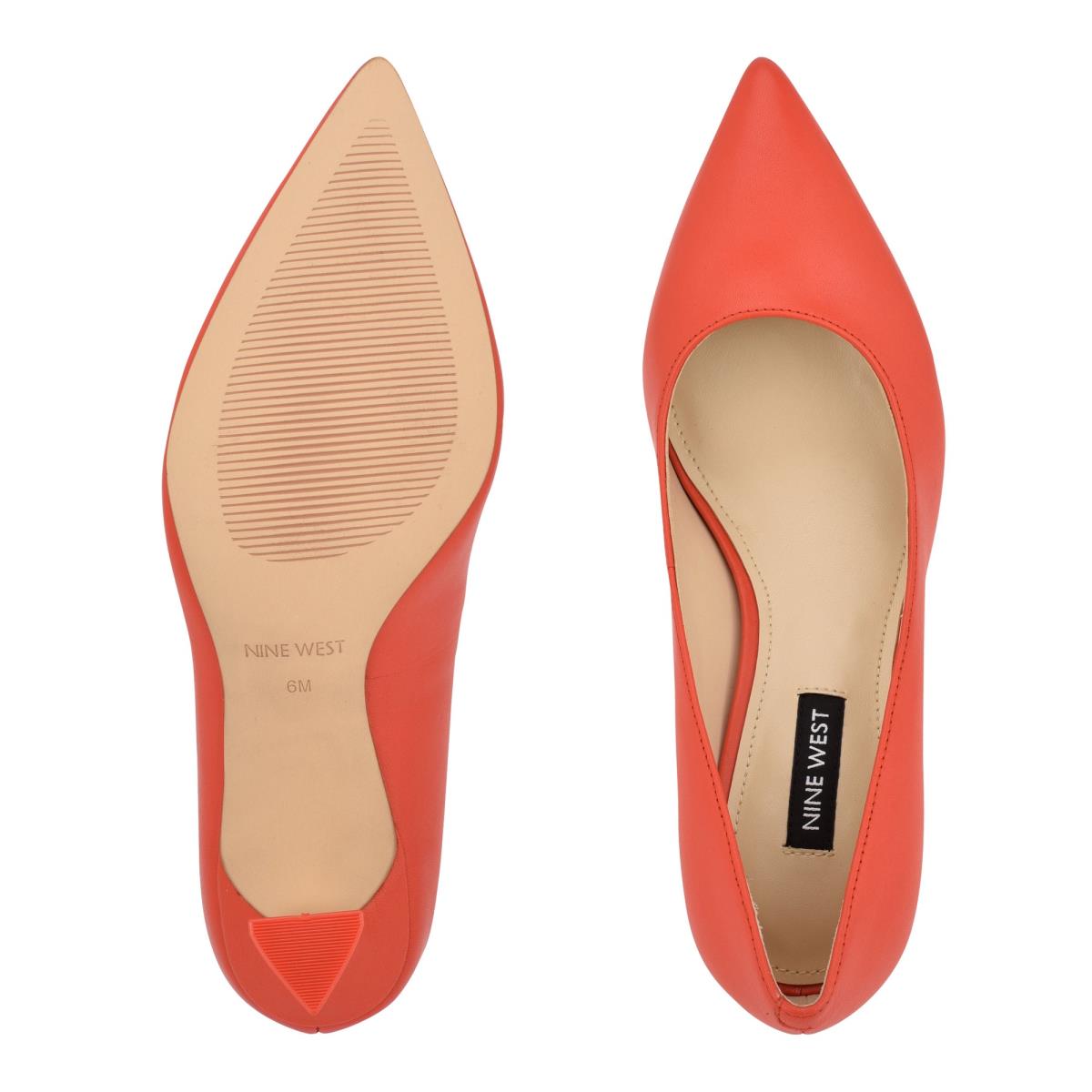 Nine West Workin Pointy Puntera Naranjas | 6328CVGRE