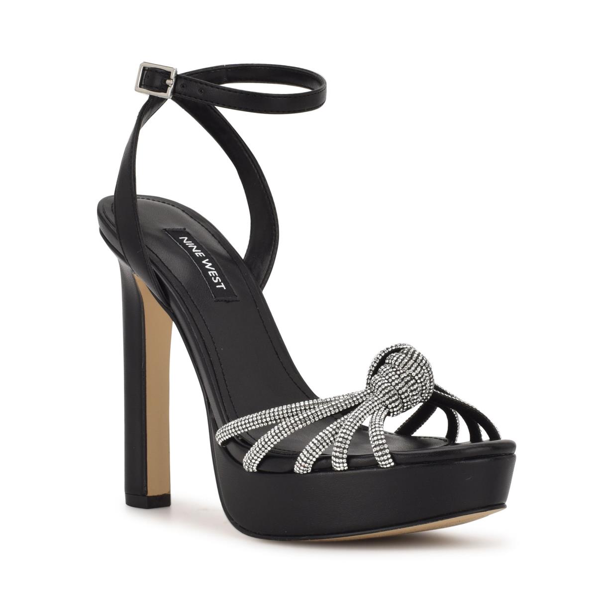 Nine West Wowzz Plataforma Negras | 0382VKQWN