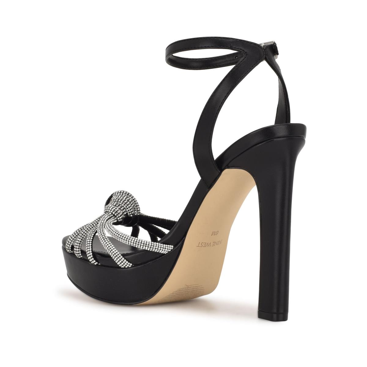 Nine West Wowzz Plataforma Negras | 0382VKQWN