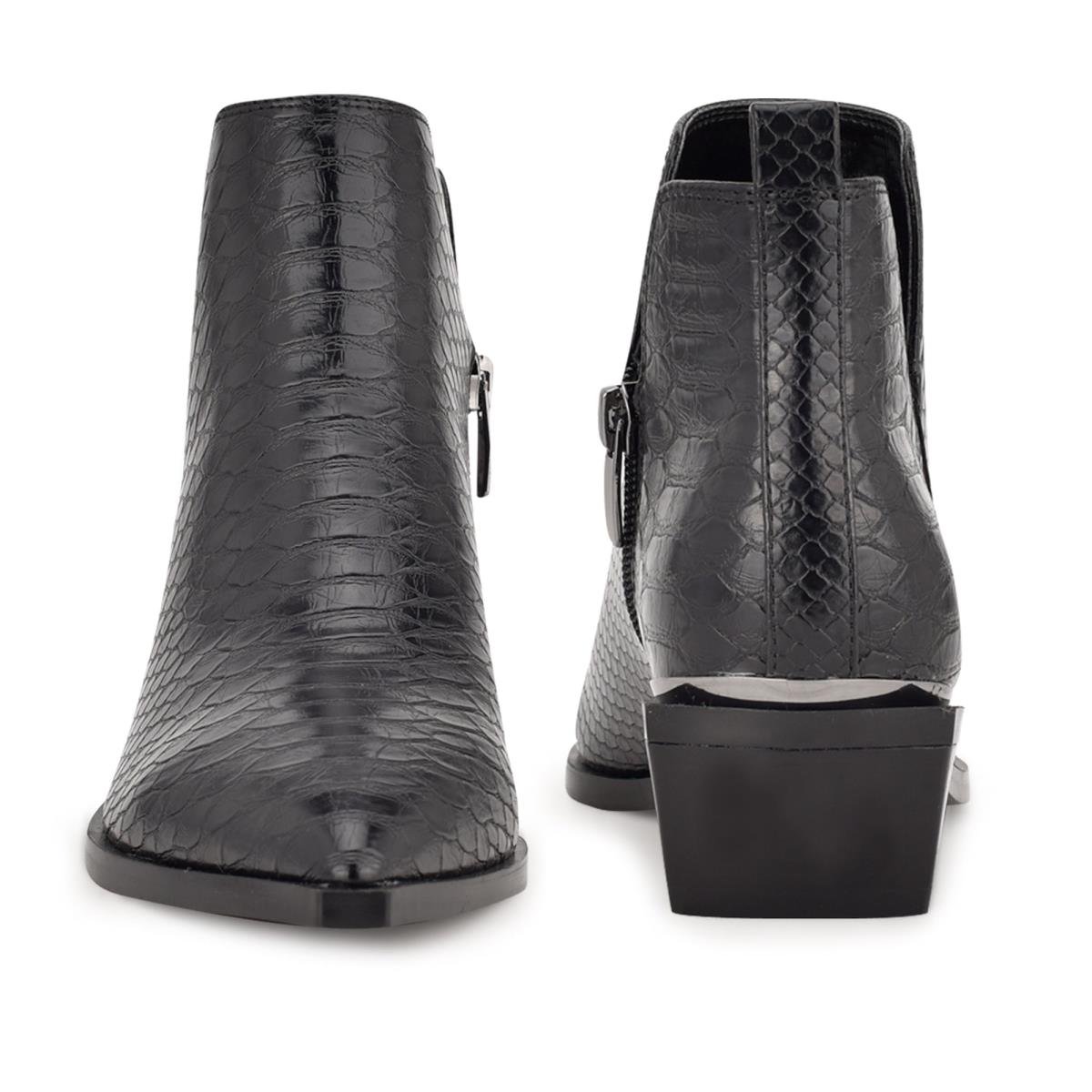 Nine West Yerly Pointy Puntera Negras Serpent | 2569MFTGN