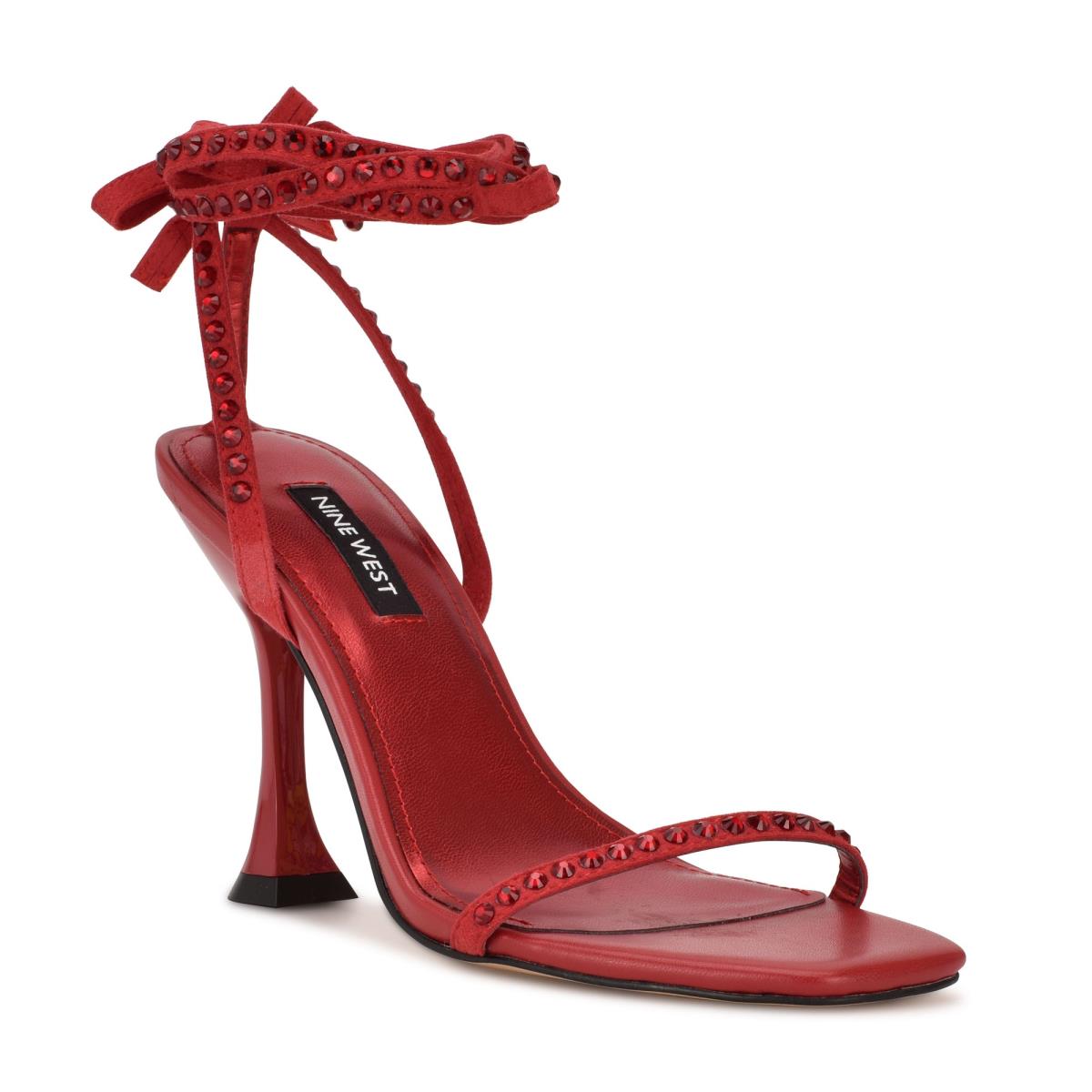 Nine West Zing Ankle Wrap Rojas | 7285RHVJD