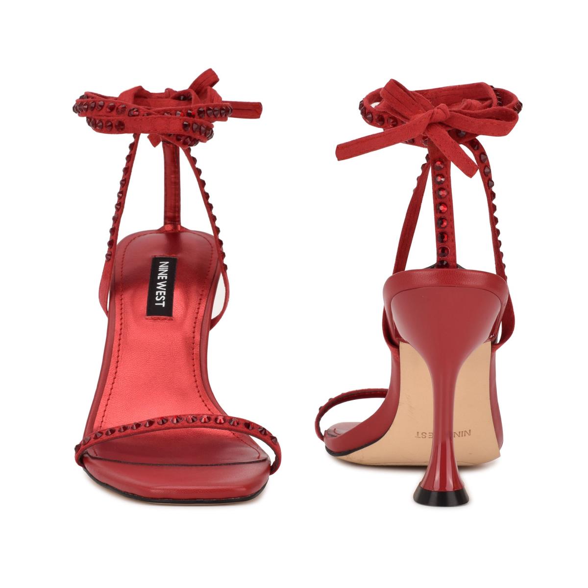 Nine West Zing Ankle Wrap Rojas | 7285RHVJD