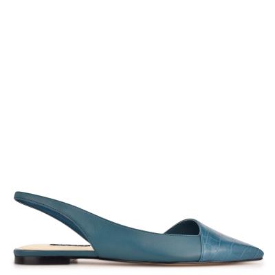 Nine West Beads Destalonadas Pointy Puntera Turquesa Turquesa | 8159OQLTX