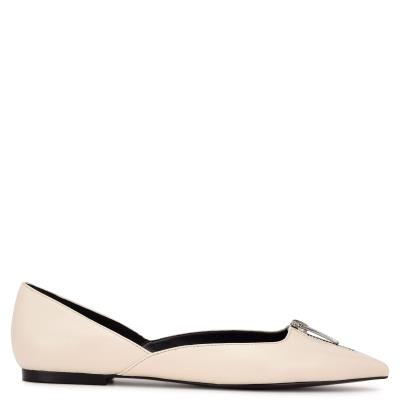 Nine West Brina Pointy Puntera Creme | 9184ENMAB